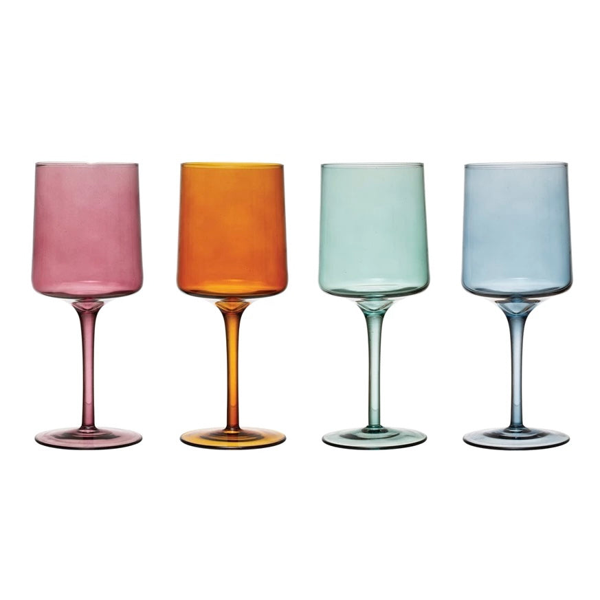 Multicolor Wine Glass Set