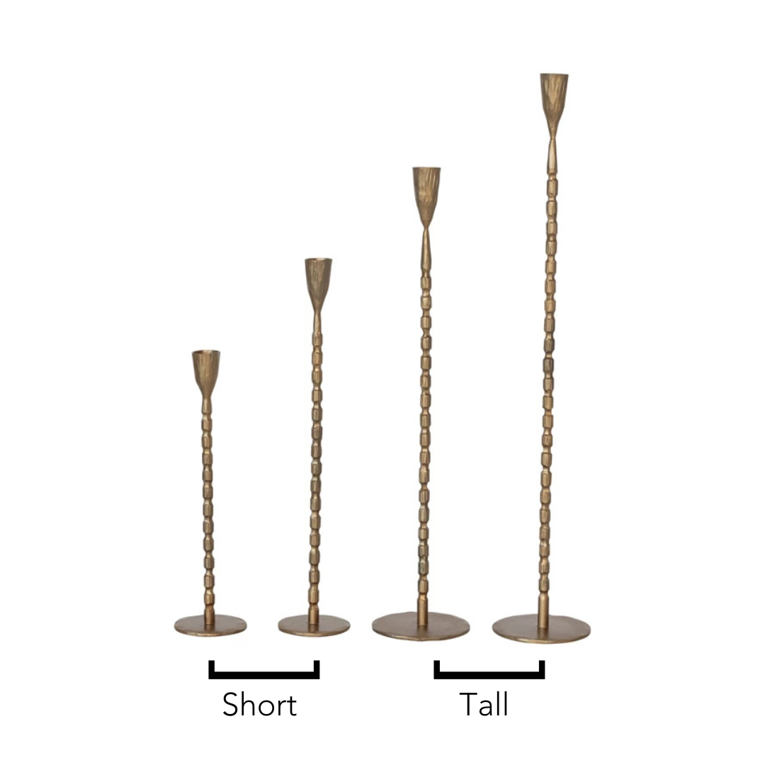 'Forged in Flame' Taper Candle Holders