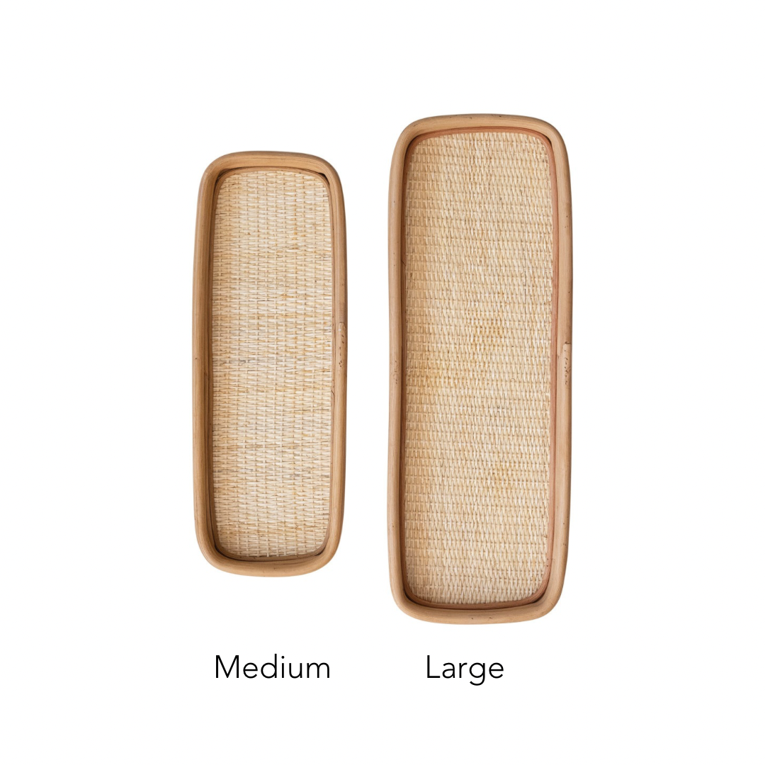 Woven Rattan Trays