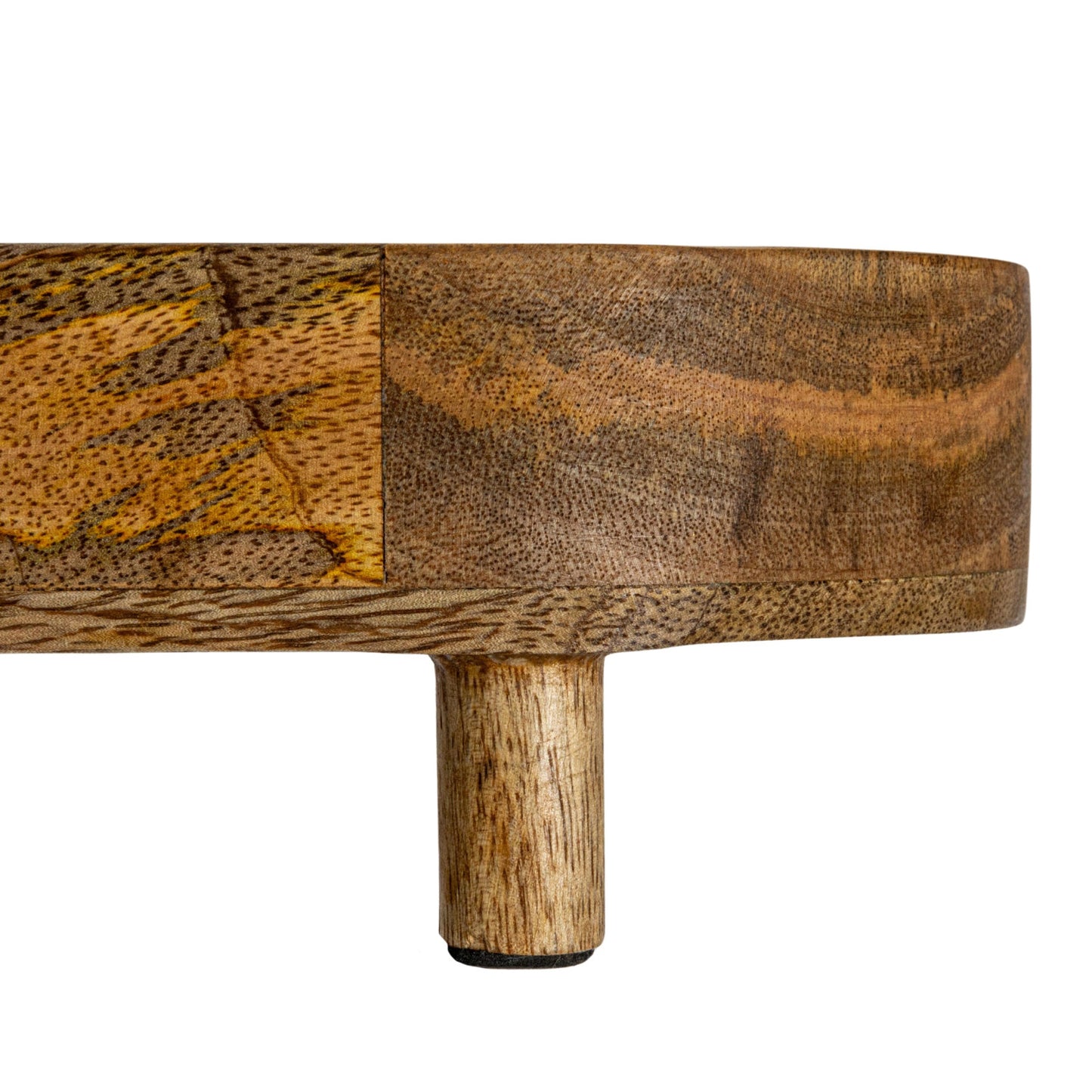 Wood Footed Tray