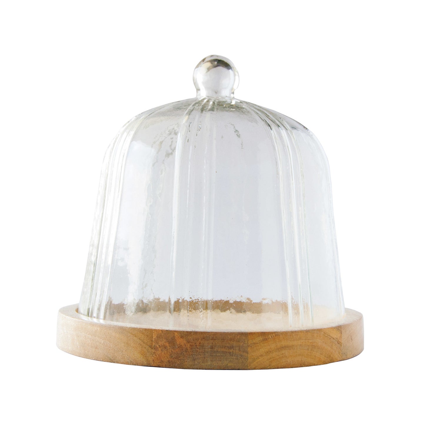 Ribbed Glass Cloche