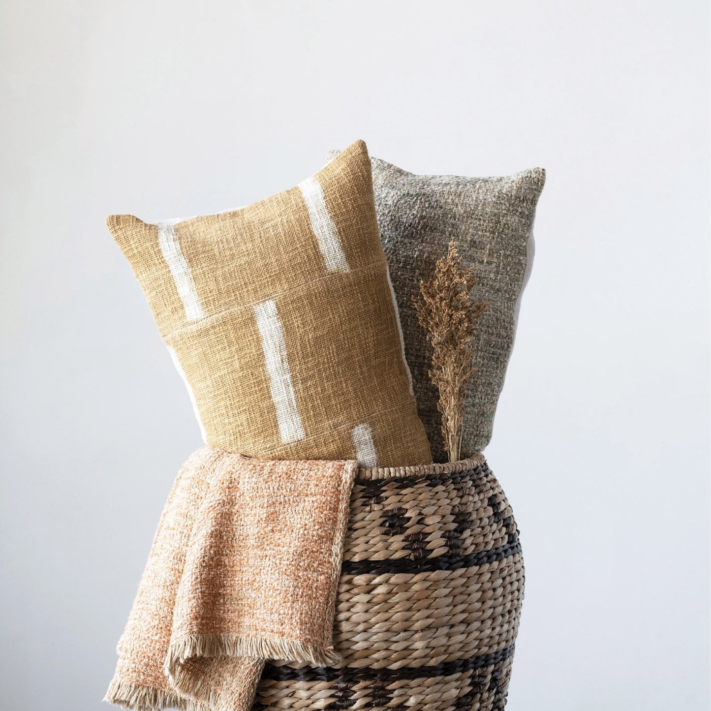 Staggered Lines Lumbar Pillow
