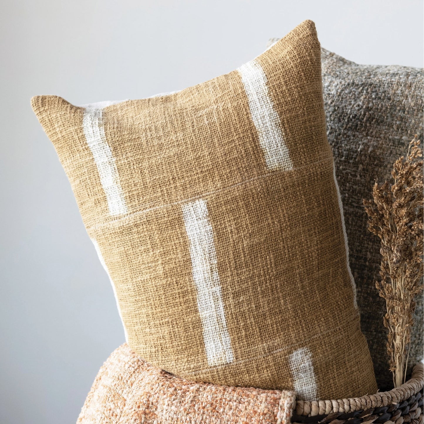 Staggered Lines Lumbar Pillow