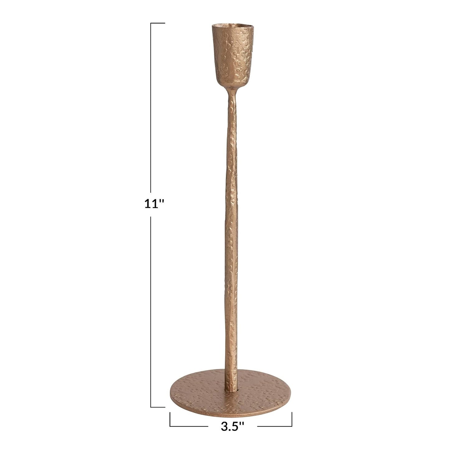Stamped Brass Taper Holder