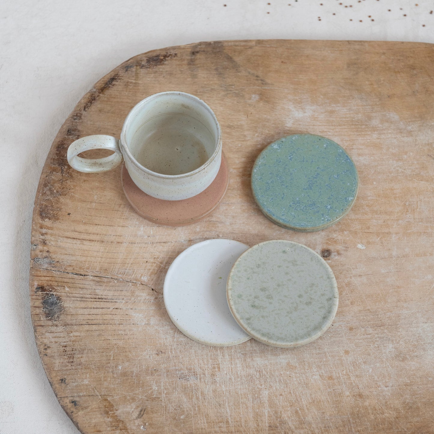 Speckled Stoneware Coasters
