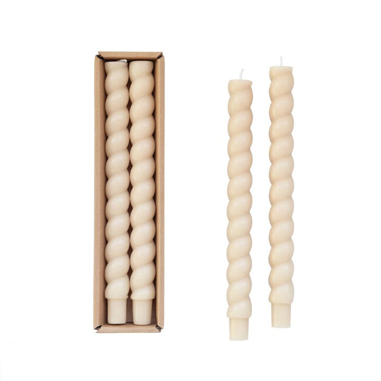 Twisted Taper Candle Set