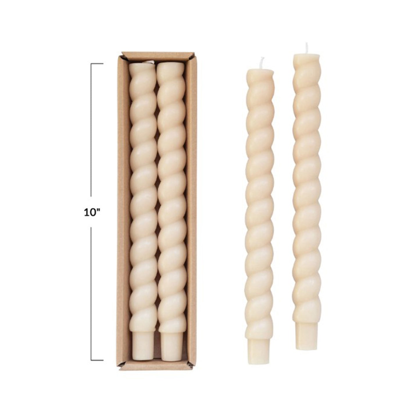 Twisted Taper Candle Set