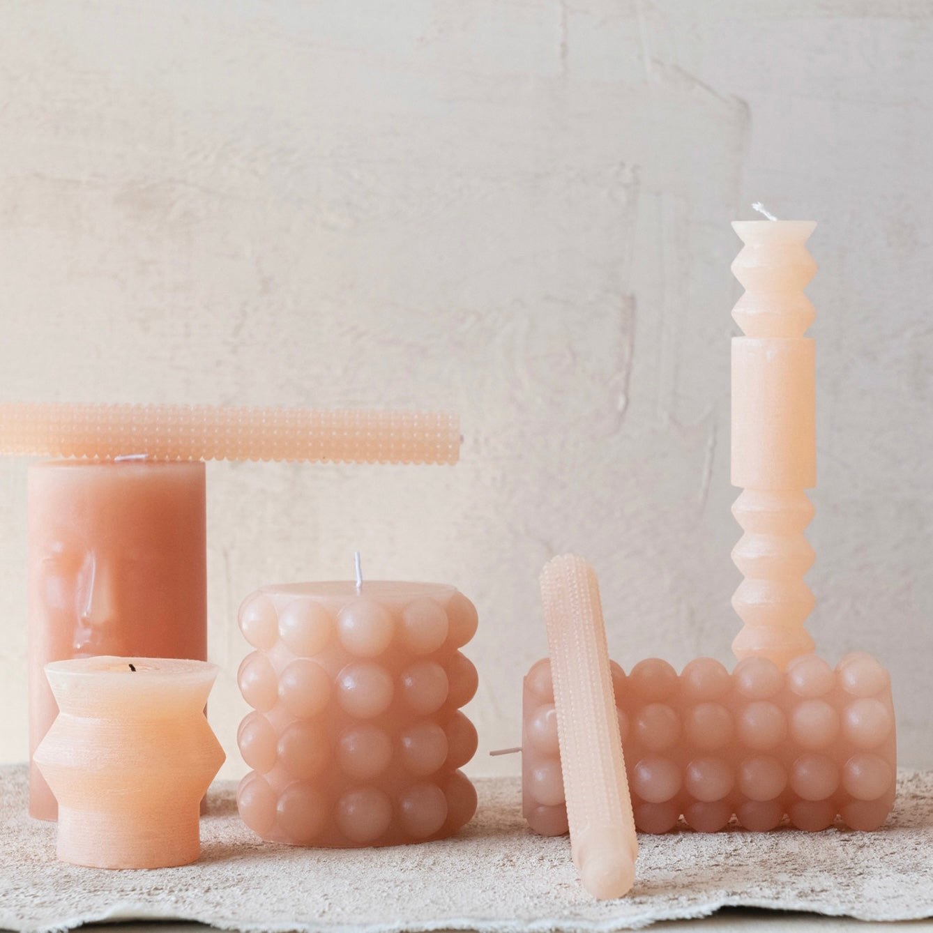 Hobnail Taper Candles