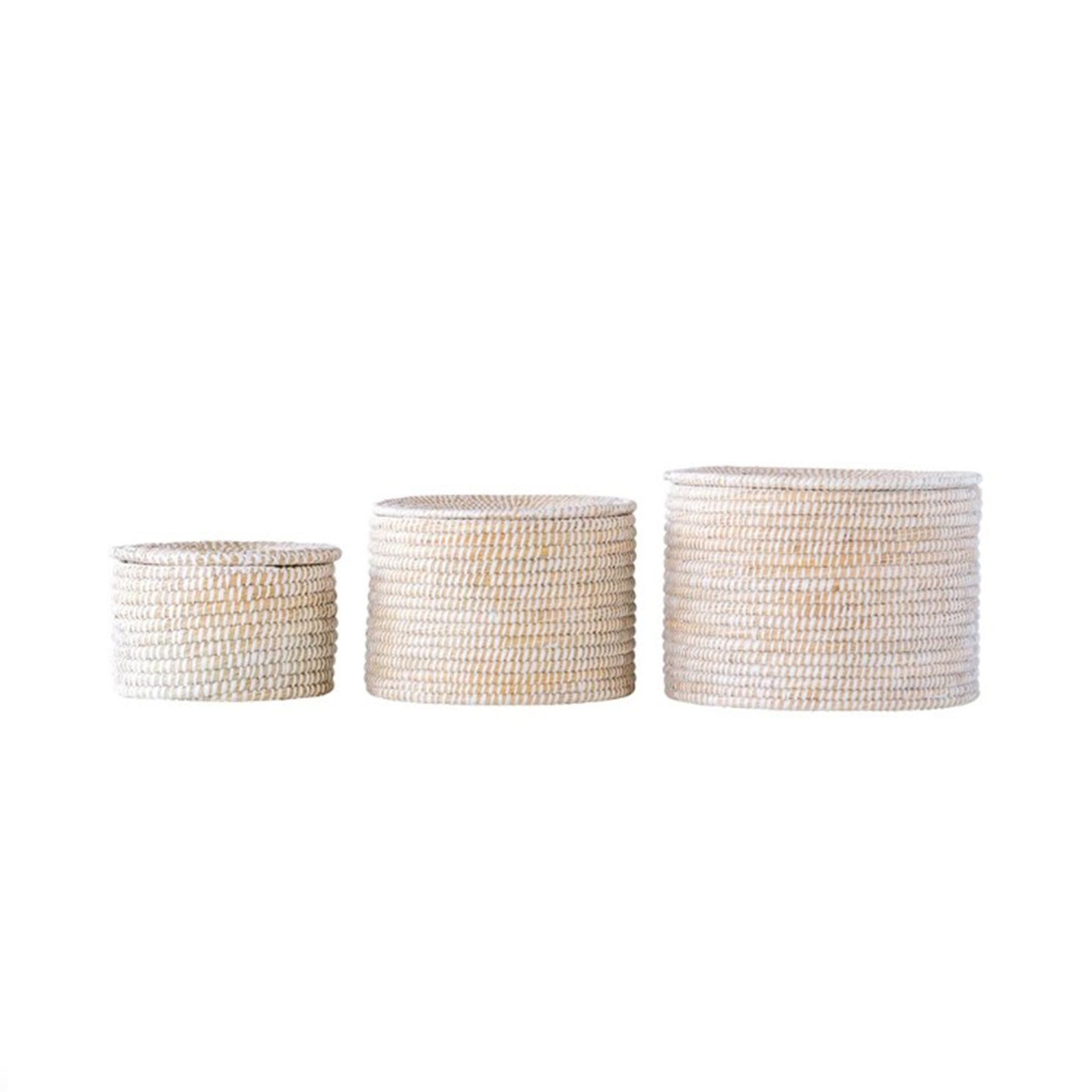 Whitewash Woven Baskets