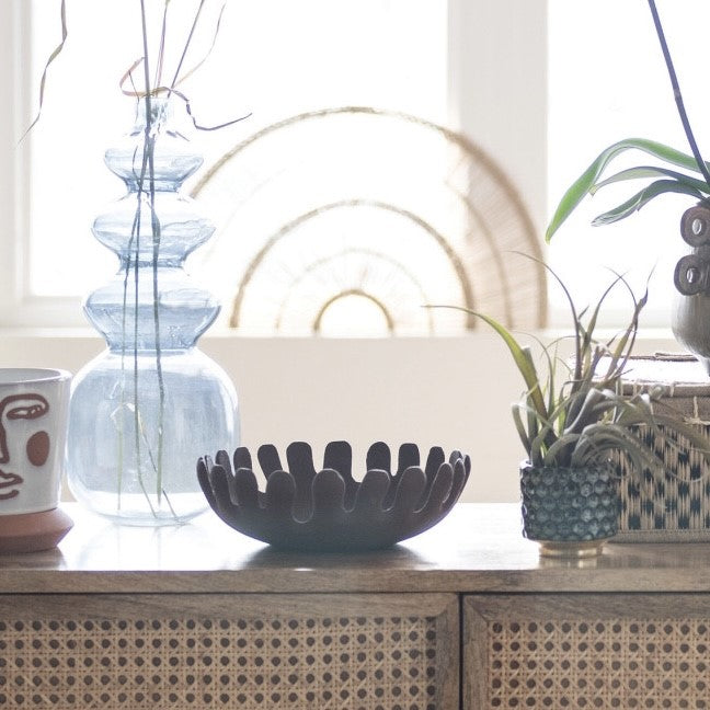 Abstract Metal Bowl