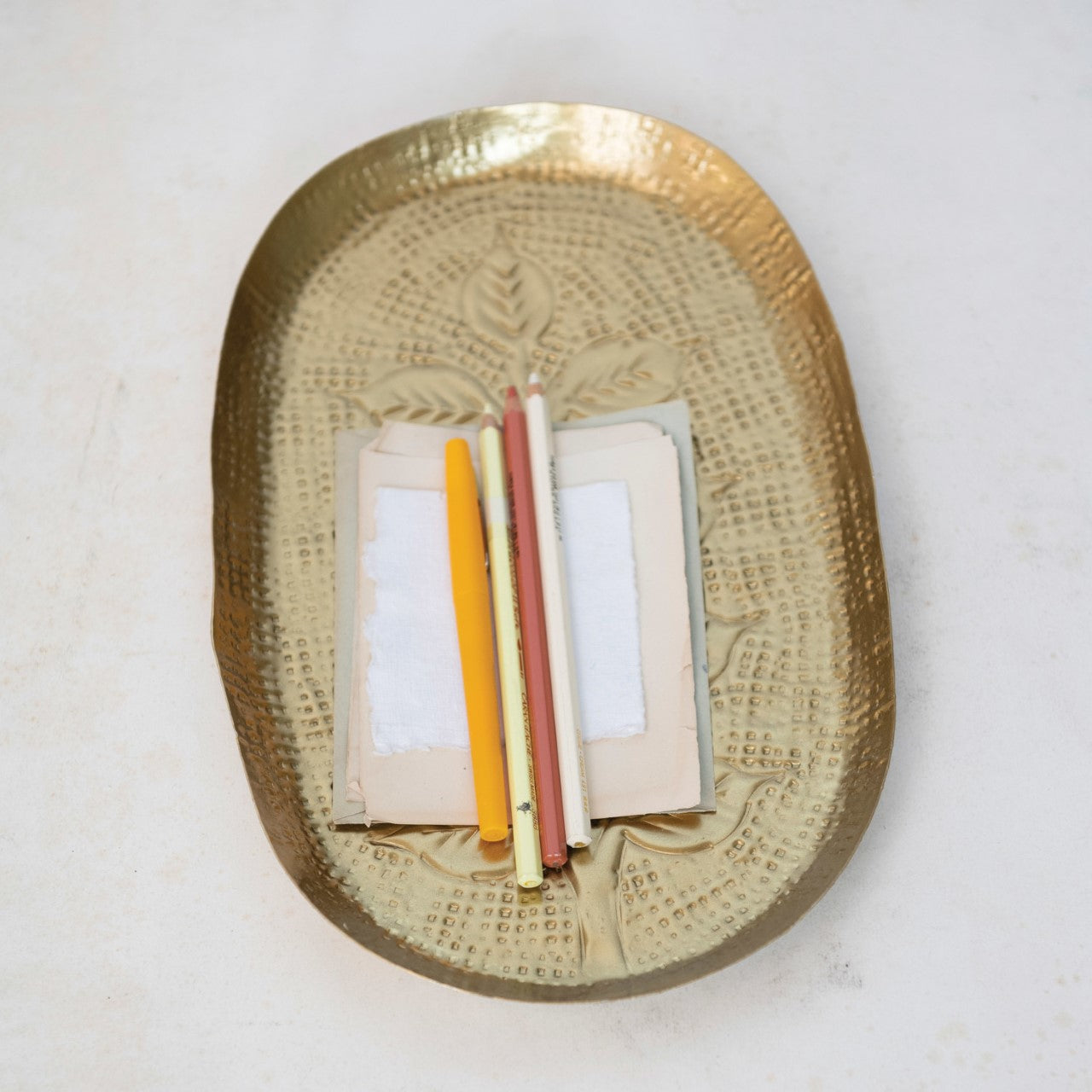 Antique Gold Leaf Tray