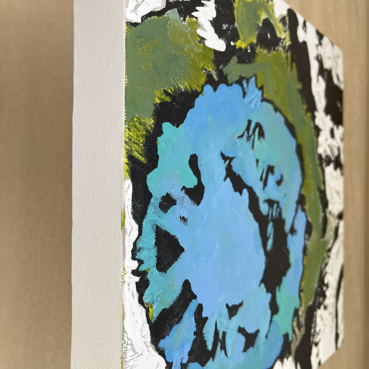 'Blue Chiffon Flora' Alicia Dunn Original