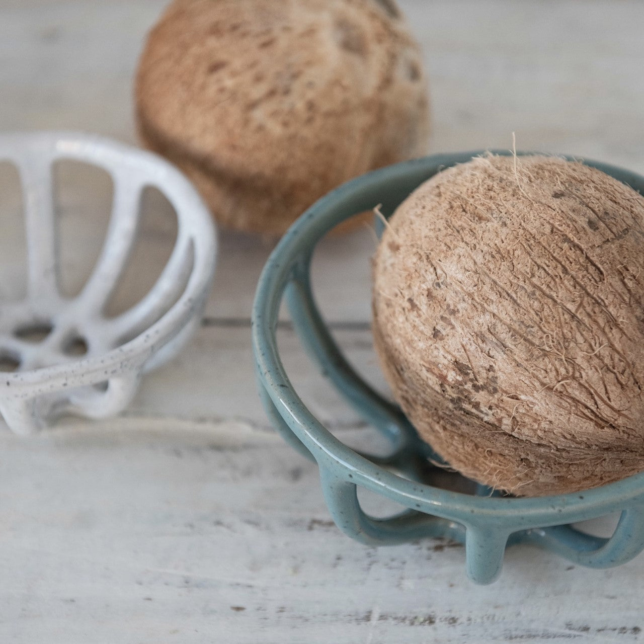 Ceramic Woven Basket Bowl Set