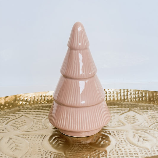 Blush Ridged Stoneware Tree