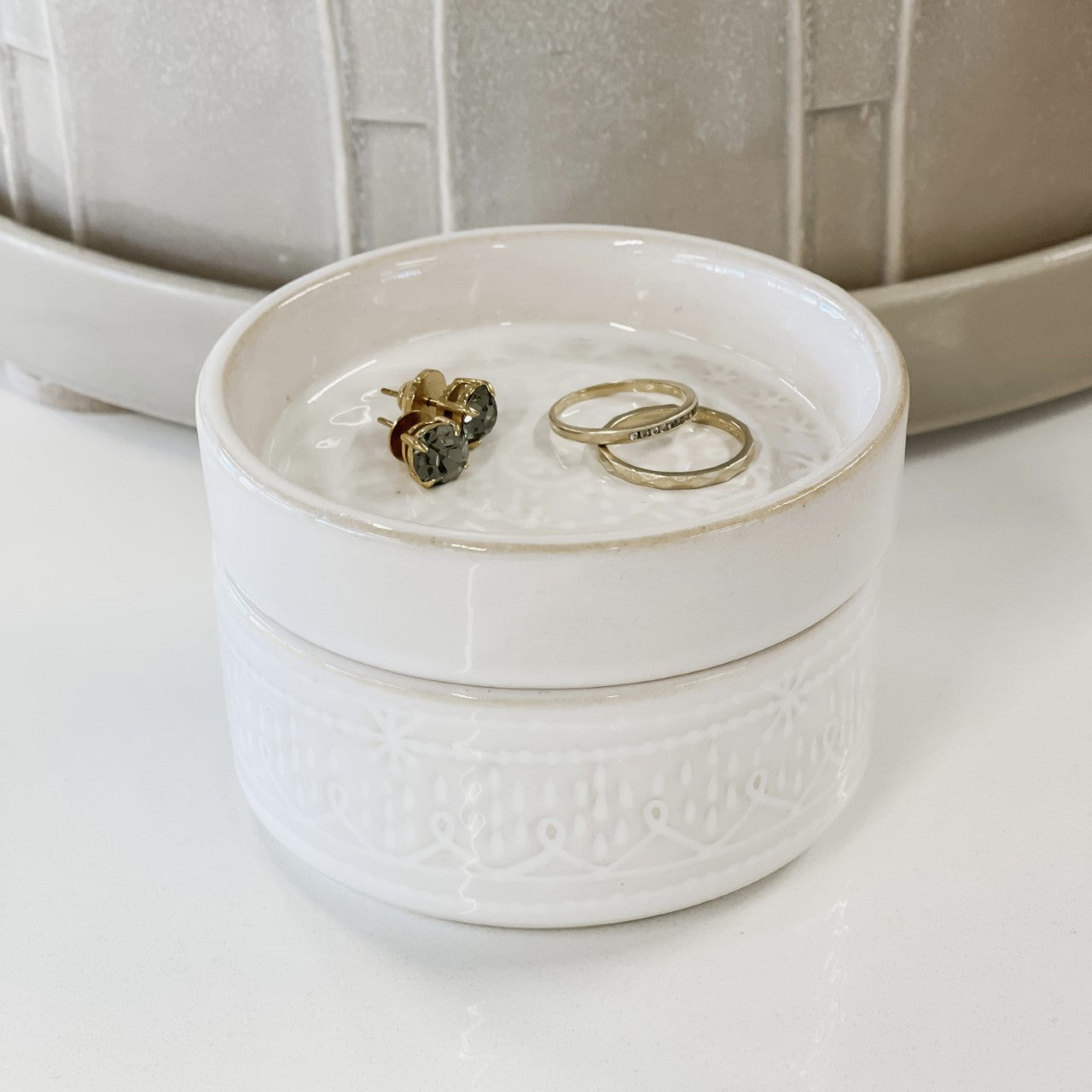 Stackable Stoneware Dish