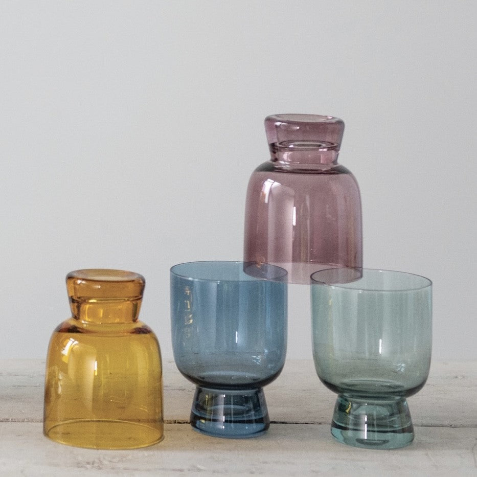 Multicolor Drinking Glass Set