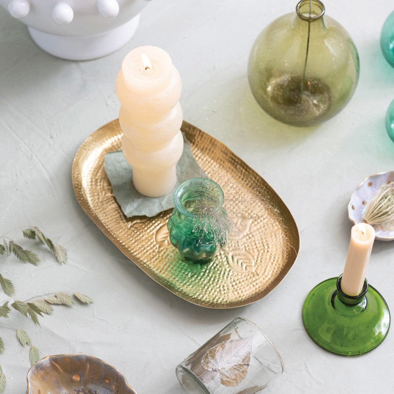 Antique Gold Leaf Tray