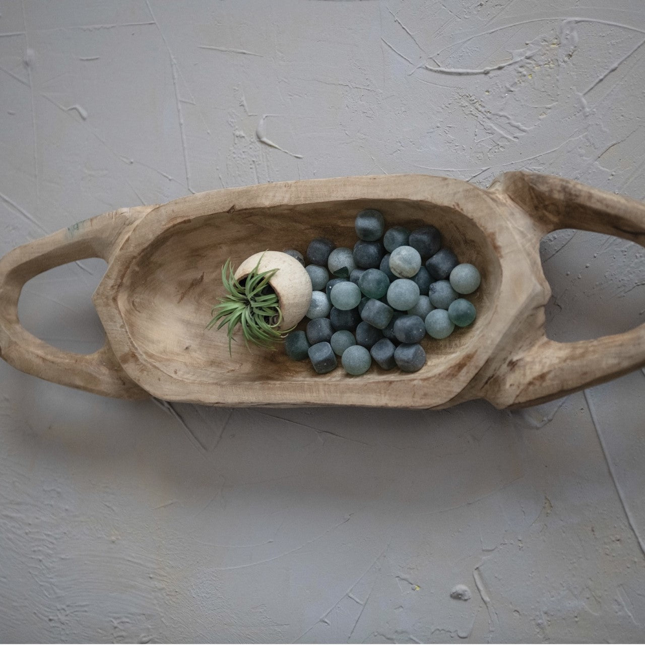 Teakwood Tray w Handles