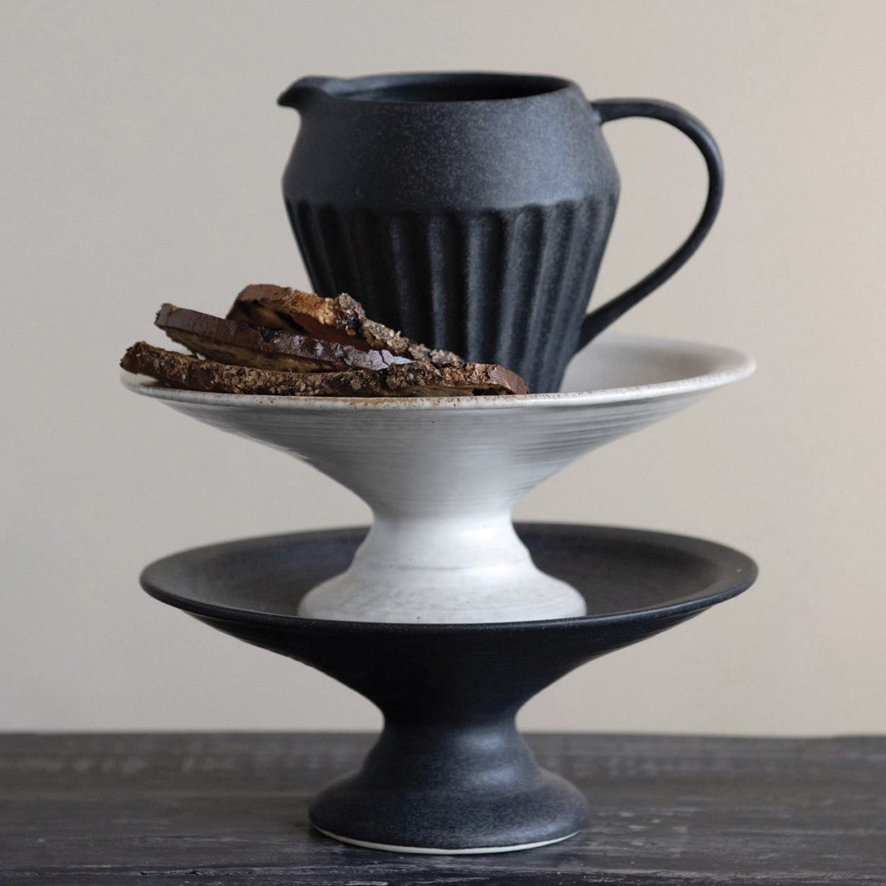 Matte Stoneware Pedestal