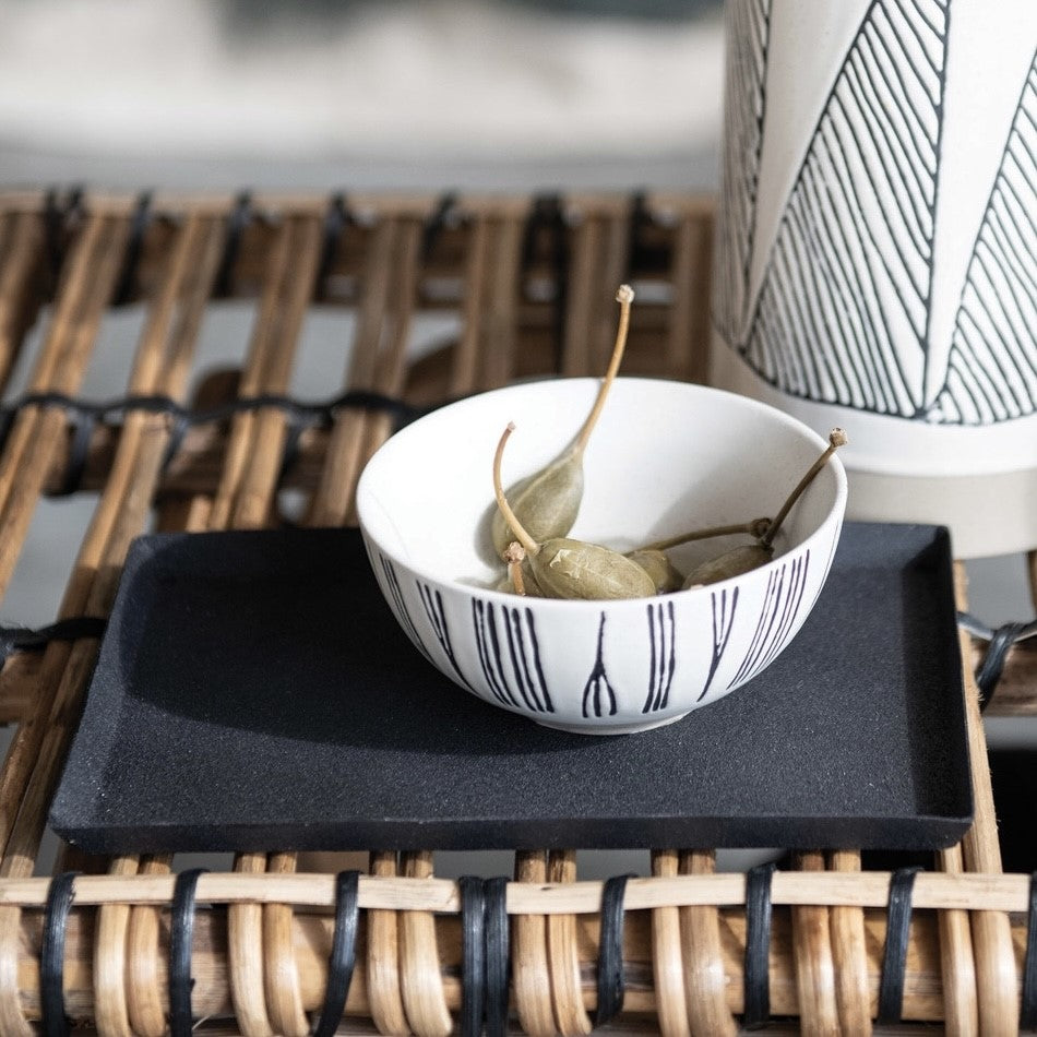 Matte Black Metal Tray