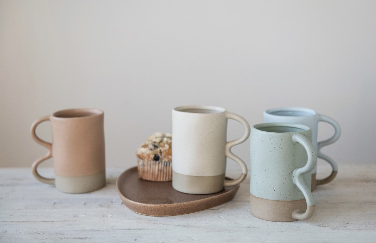 Speckled Stoneware Mugs