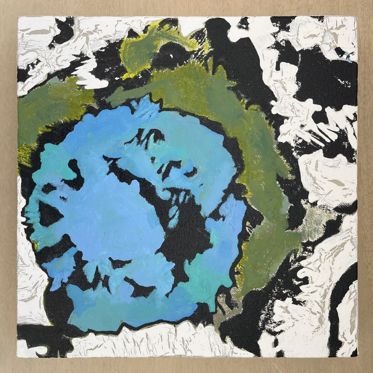 'Blue Chiffon Flora' Alicia Dunn Original