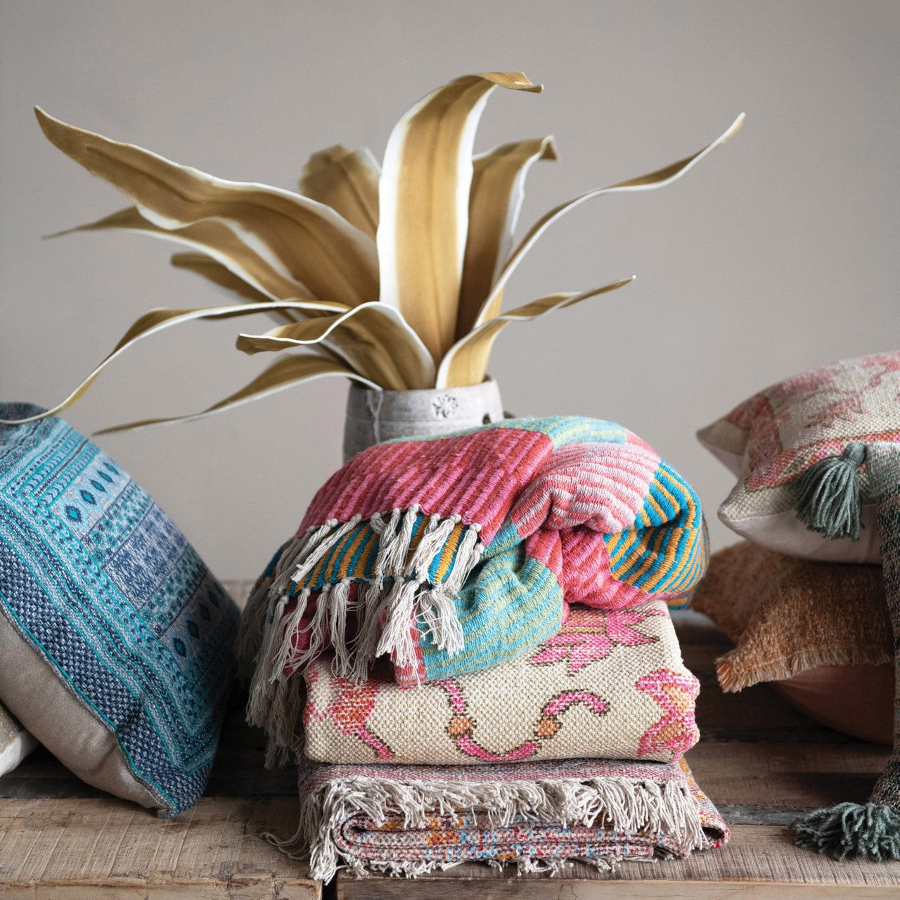 Chartreuse Faux Leaf Stem