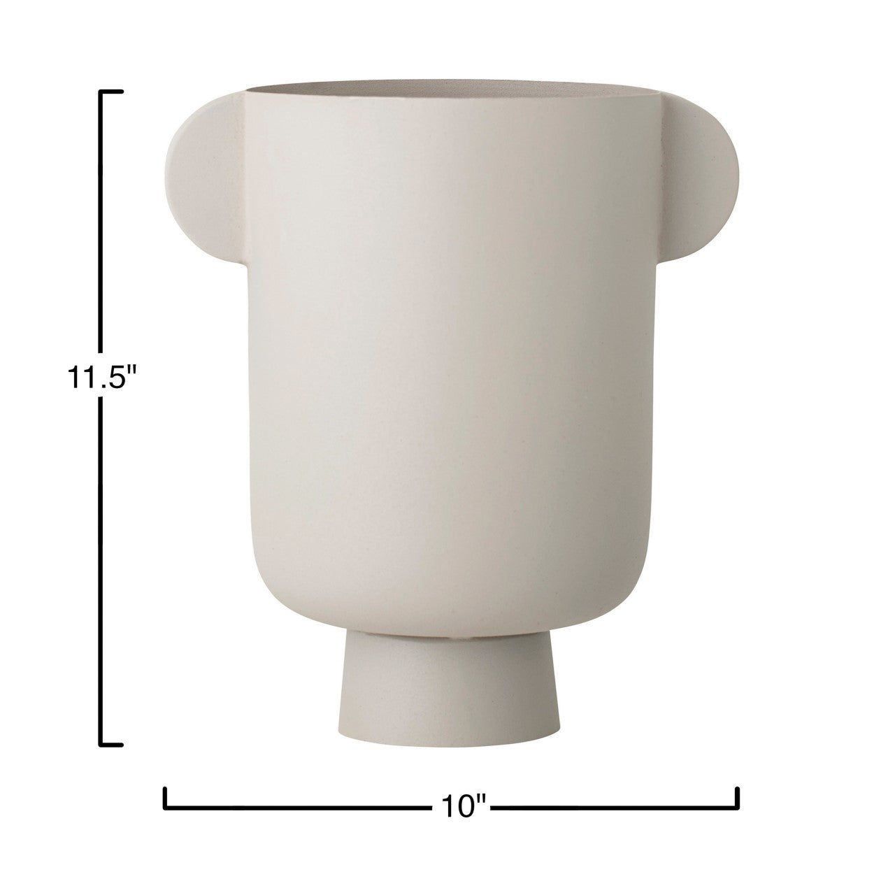 Sculptural Metal Vase