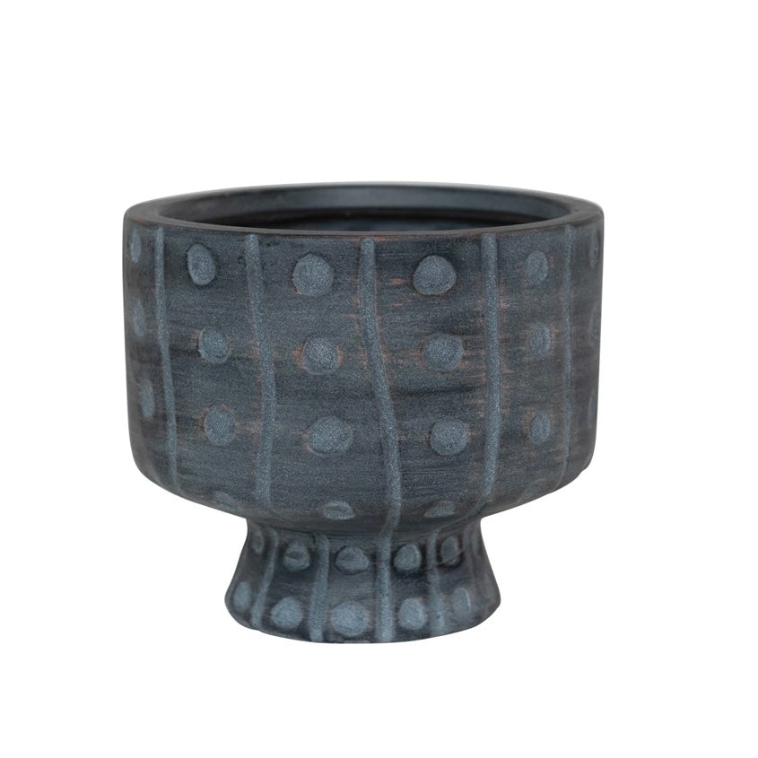 'Dots & Dashes' Footed Planter
