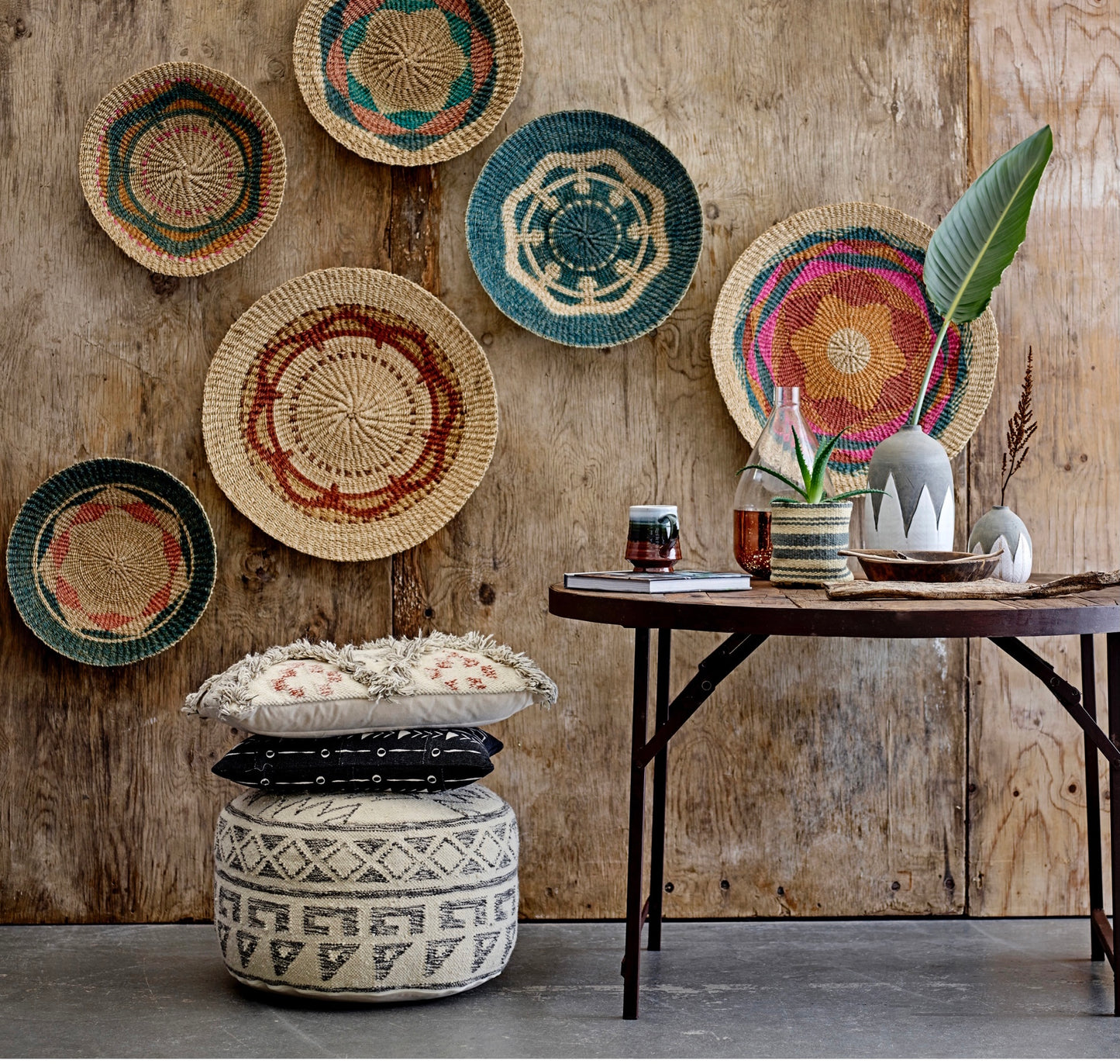 Handwoven Abaca Wall Basket