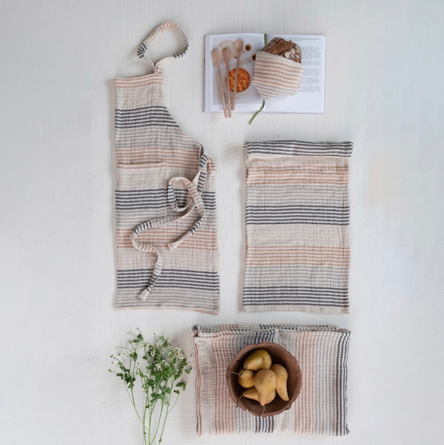 'Spill the Tea' Yarn Dyed Tea Towel