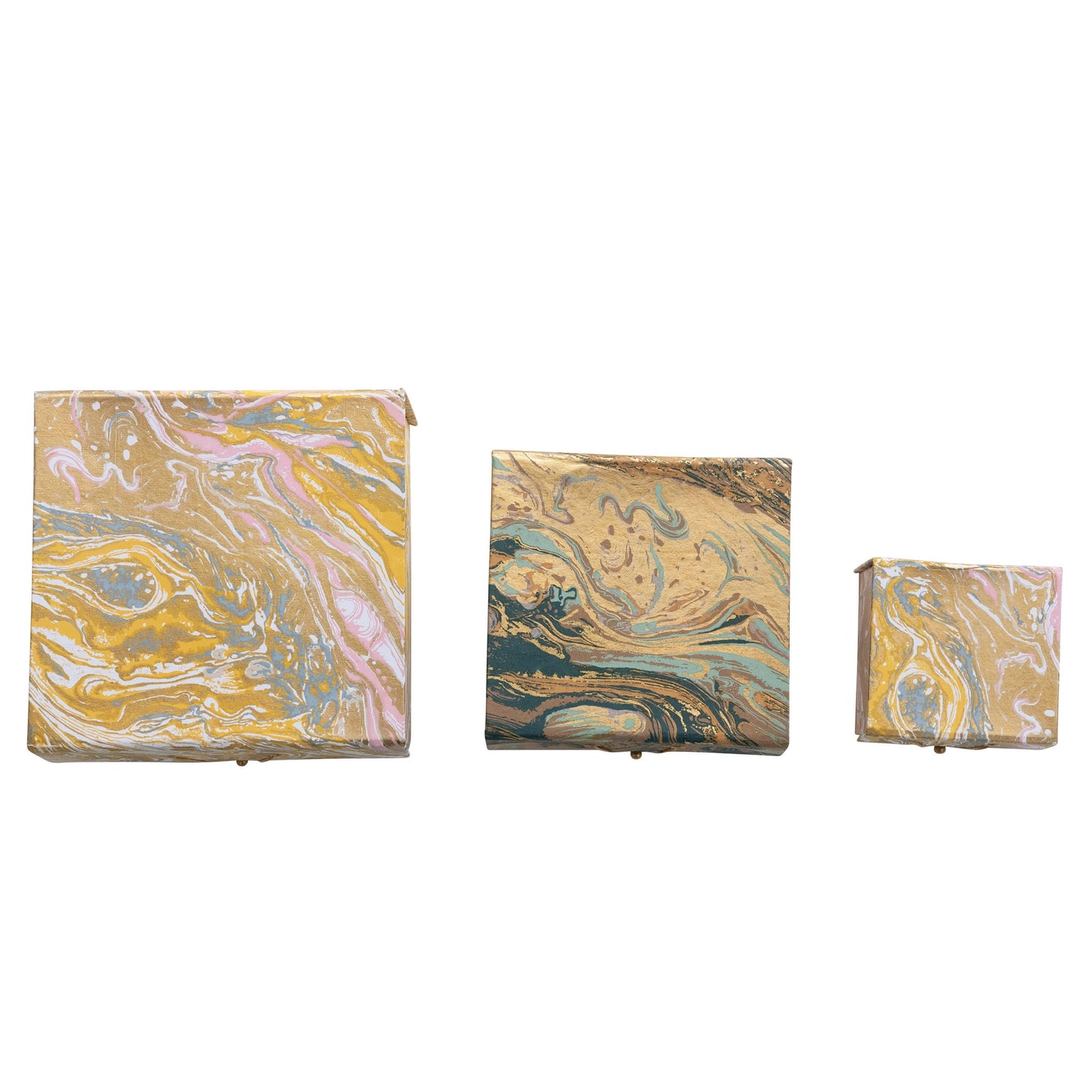 Marbled Recycled Paper Box Set