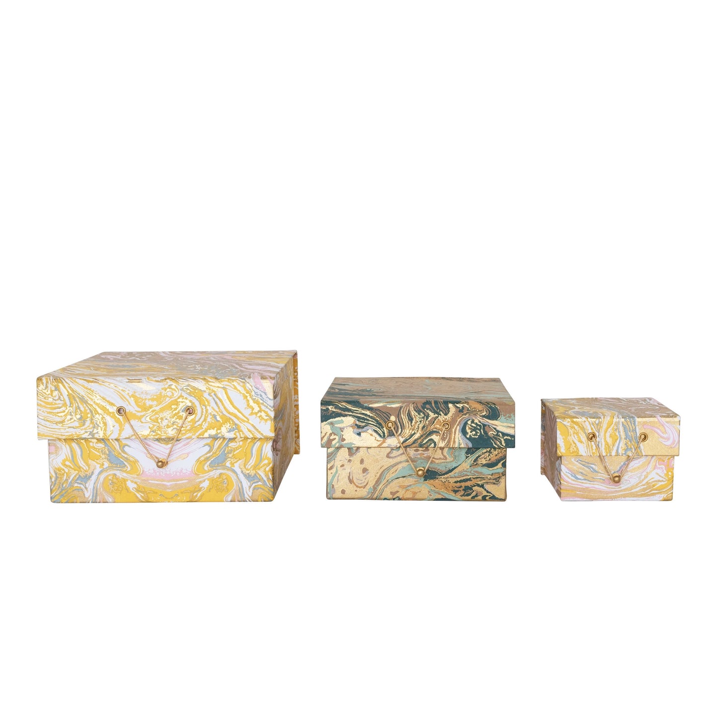 Marbled Recycled Paper Box Set