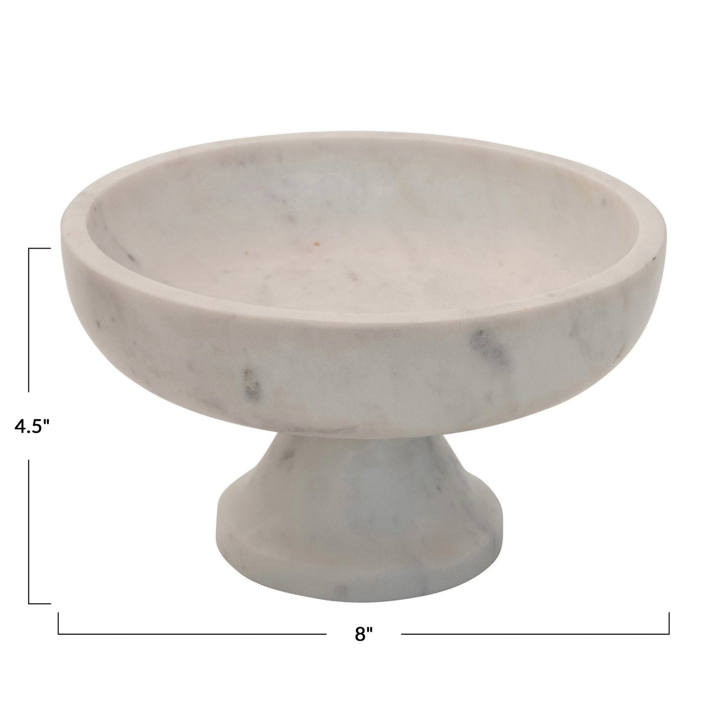 Footed Marble Bowl