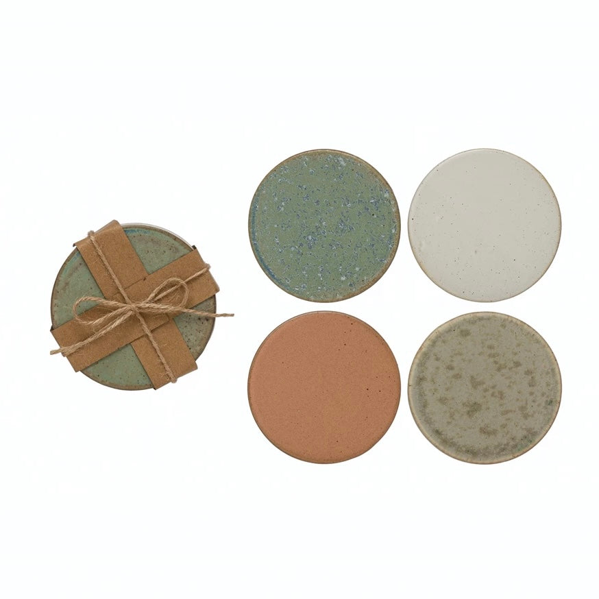 Speckled Stoneware Coasters