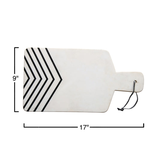 Marble Chevron Cutting Board